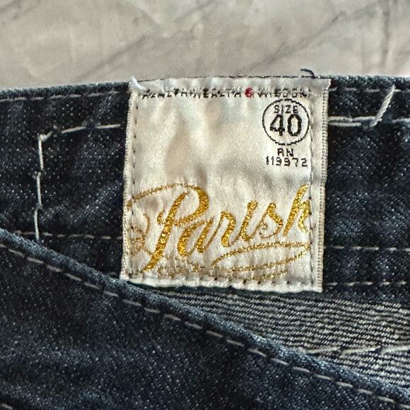 Parish Nation Men’s Blue Jeans, Size 40, Pre-owned - Picture 4 of 7